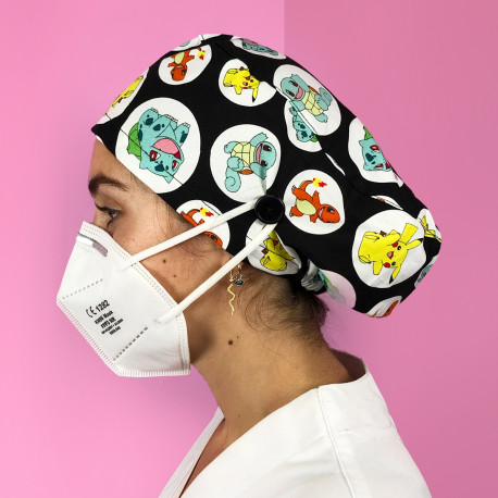 Gorro Pelo Largo con botones -...