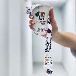 Lanyard y porta identificador Grey