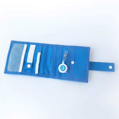 organizador de bolsillo azul