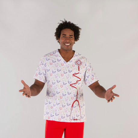Unisex Microfiber Scrub Top -...
