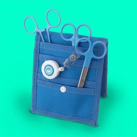 KIT Pocket azul (organizador + tijeras)