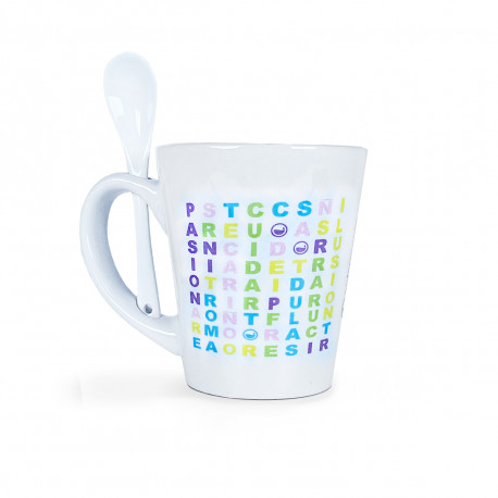 Word Search Cup with spoon