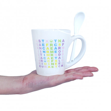 Word Search Cup with spoon