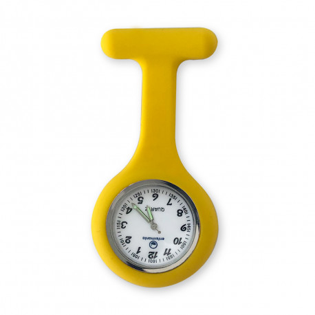 Reloj silicona enfermera - amarillo