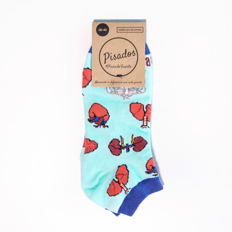 Printed Ankle Socks - Organs