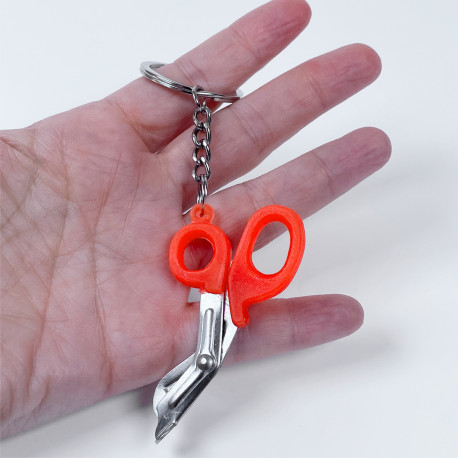 Metal Keychain - EMT Scissors