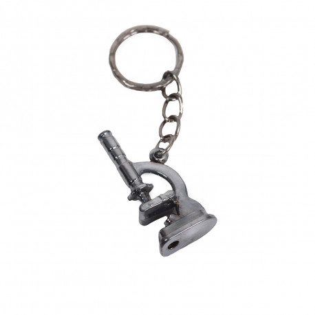 Metal Keychain - Microscope
