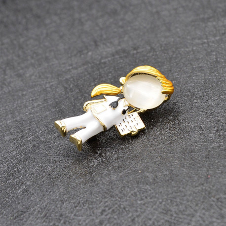 broche esmaltado sanitario
