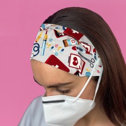 nursing head band with buttons
