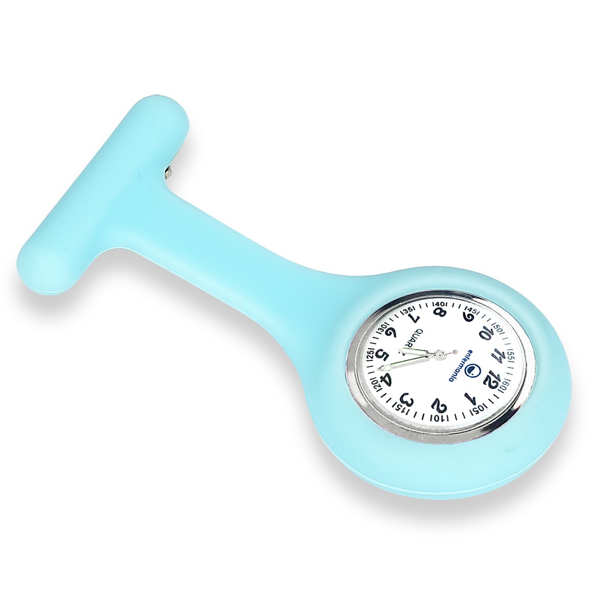Nurses silicone Watch to carry on the top Basic Soft blue