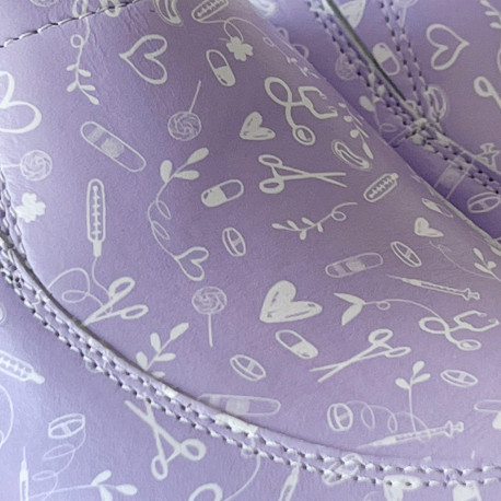 Washable Leather Nursing Clog -...