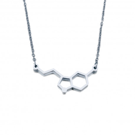 Stainless Steel Serotonin Necklace -...