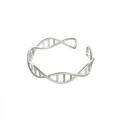 anillo ADN plata