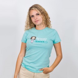 Woman's Eco Aqua T-shirt -...