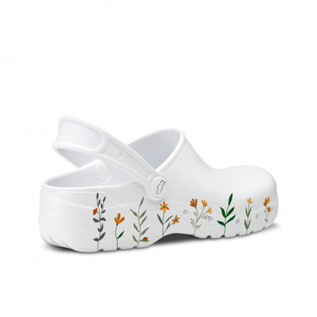 Printed nursing clog - Flora