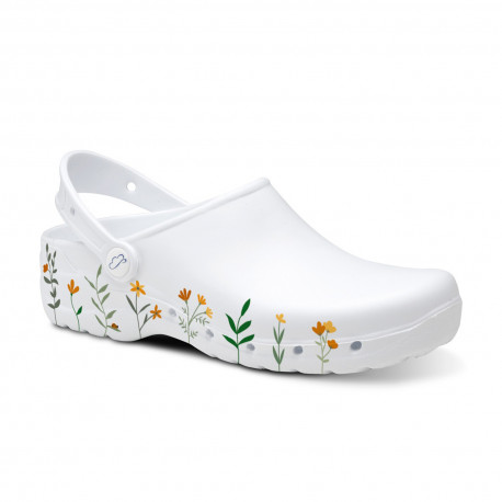 EVA Nursing Clogs - Flora Print