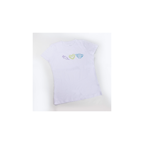 Woman white T-shirt - printed