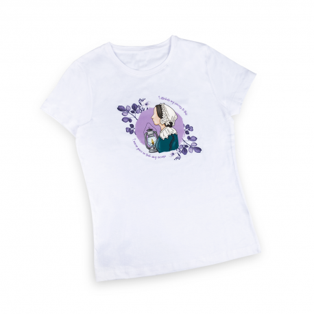 Woman's White T-shirt - Nightingale
