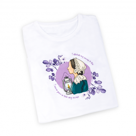 Woman's T-shirt White - Nightingale