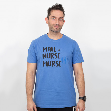 Nursing man T-shirt - blue