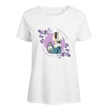 Woman's White T-shirt - Nightingale