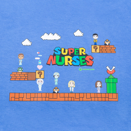 Men's T-Shirt - Blue - Super Nurses