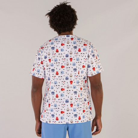 Microfiber printed top - dogs