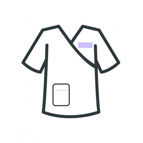 Women's V-Neck Scrub Top - Lavender