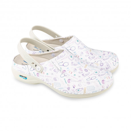 Washable Leather Nursing Clog -...