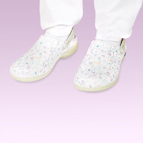 Washable Leather Nursing Clog -...