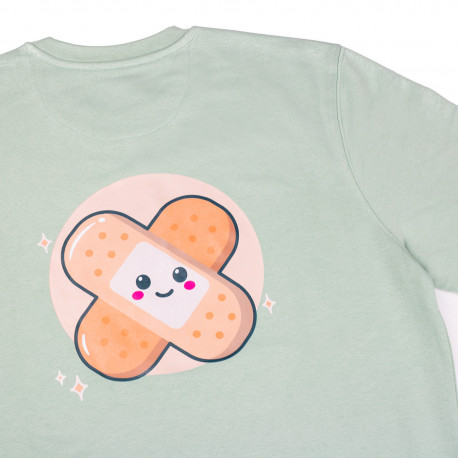 Printed Sweatshirt - Light Green -...