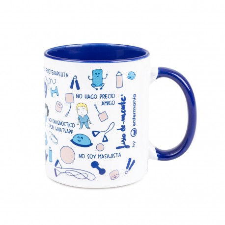 Blue Ceramic Mug - Physio Print -...
