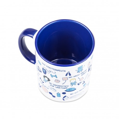 Blue Ceramic Mug - Physio Print -...