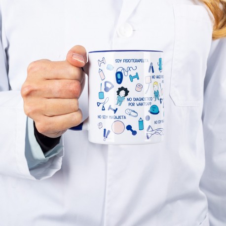 Blue Ceramic Mug - Physio Print -...