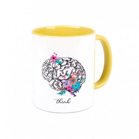 taza amarilla cerebro