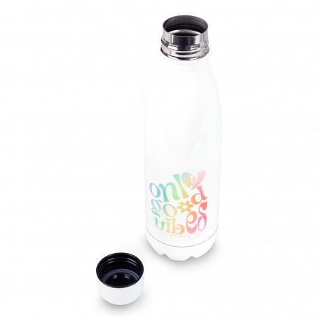 white thermo bottle