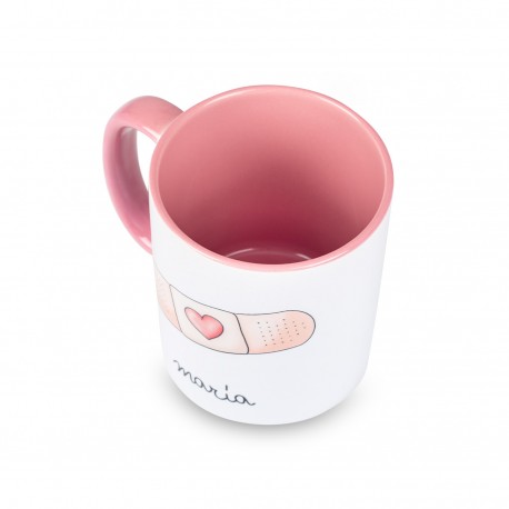 Pink Ceramic Mug - Band Aid...