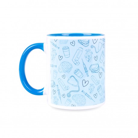 Blue mug nursing print @elartedecuidar_