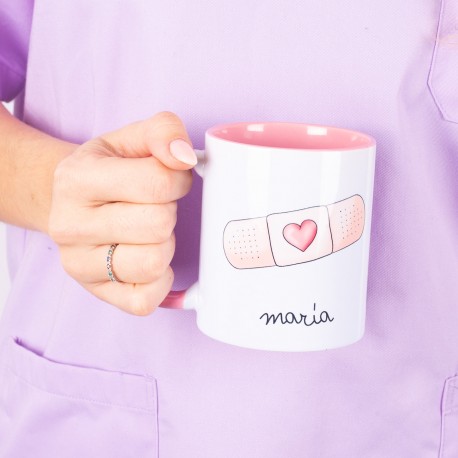 Pink Ceramic Mug - Band Aid...