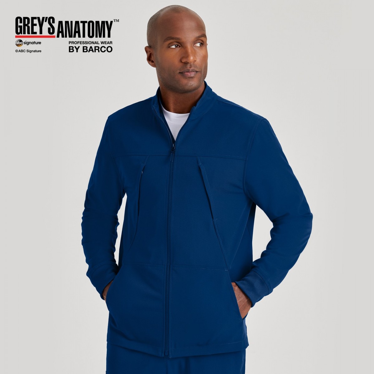 Chaqueta con cremallera de hombre 4 bolsillos estilo Grey s Anatomy