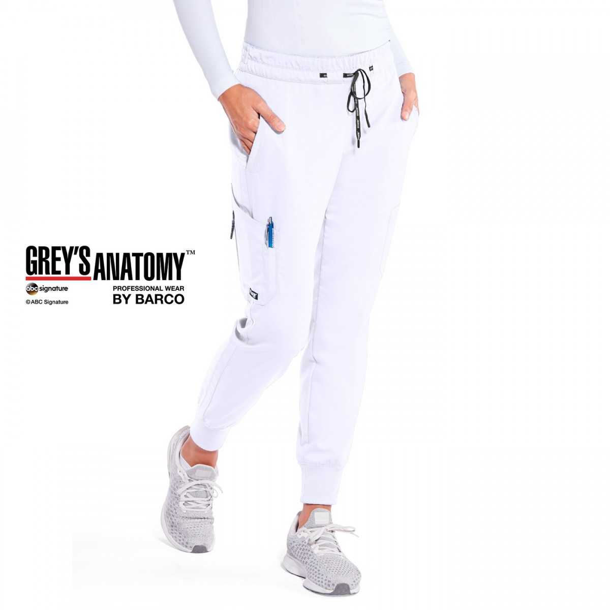 Pantalón blanco mujer con 5 bolsillos de Grey's Anatomy