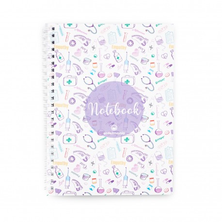 cuaderno enfemería estampado