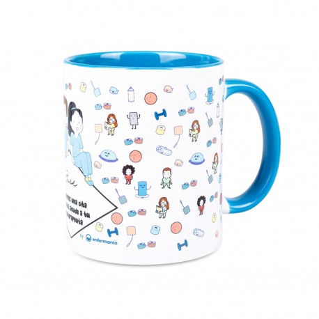 Light Blue Ceramic Mug - Acude a tu...