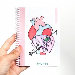 A6 Notebook - Annie heart