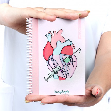A6 Notebook - Heart - @anni.ghtingale