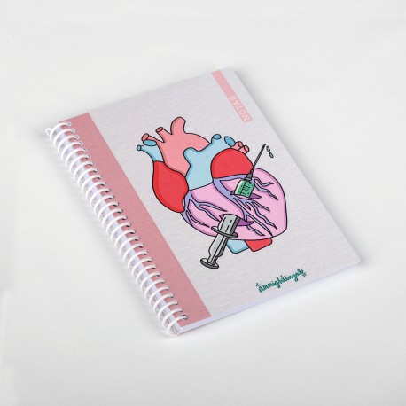 A6 Notebook - Heart - @anni.ghtingale
