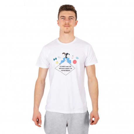 Camiseta blanca unisex fisio