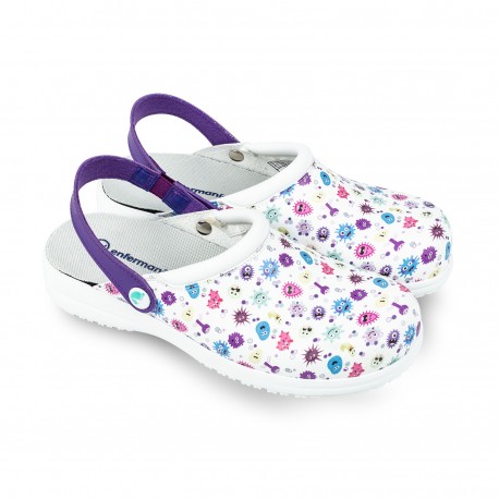 Nursing Printed Clogs -...