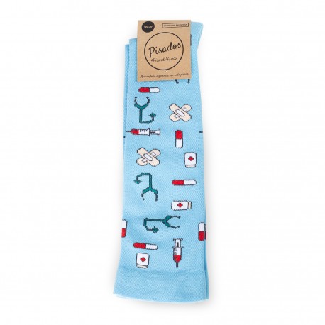 Nursing Compressive Printed Socks -...