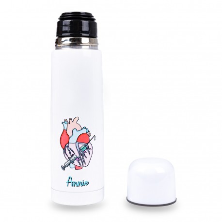 termo estampado enfermera